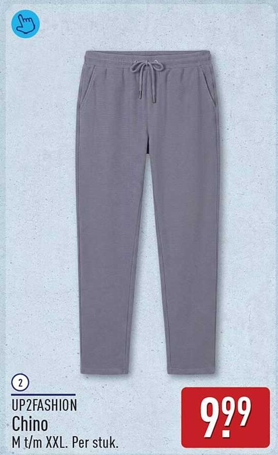 UP2FASHION Chino M t/m XXL. Per stuk.