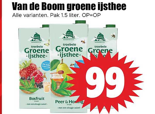 Van de Boom groene ijsthee