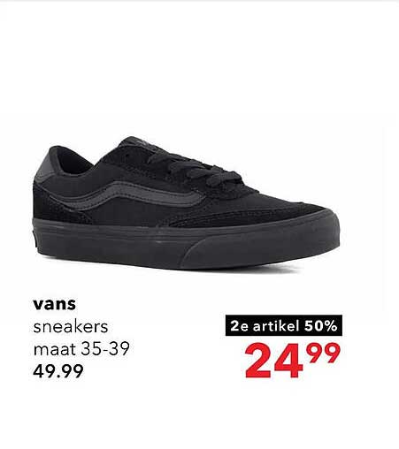 vans sneakers maat 35-39 2e artikel 50%