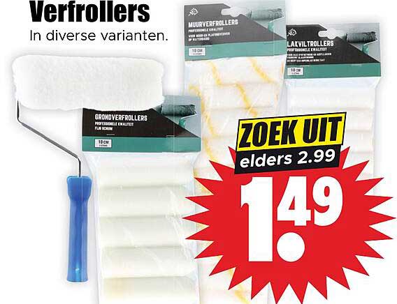 Verfrollers In diverse varianten ZOEK UIT elders 2.99