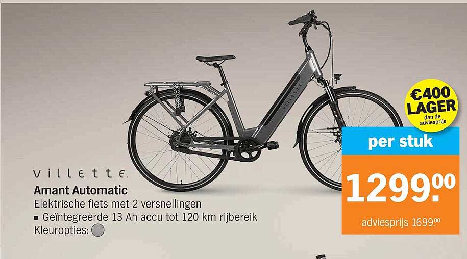 Villetta Amant Automatic Elektrische fiets met 2 versnellingen