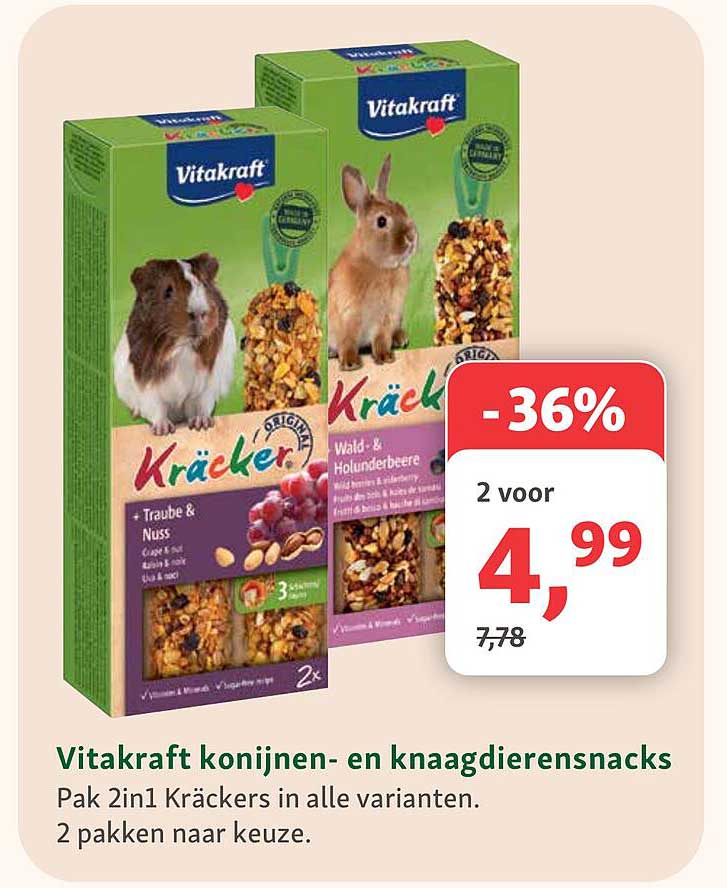 Vitakraft konijnen- en knaagdierensnacks