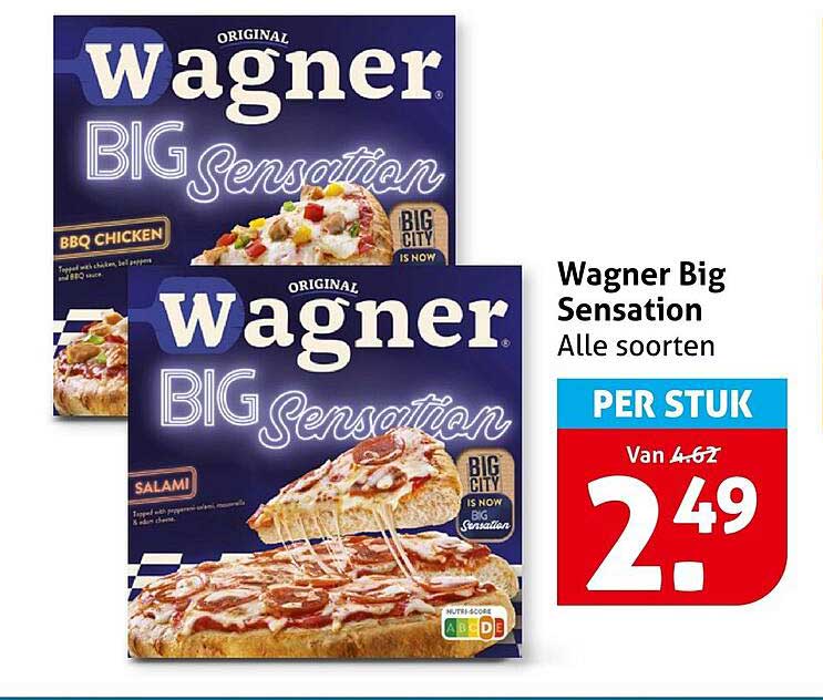 Wagner Big Sensation Alle soorten PER STUK