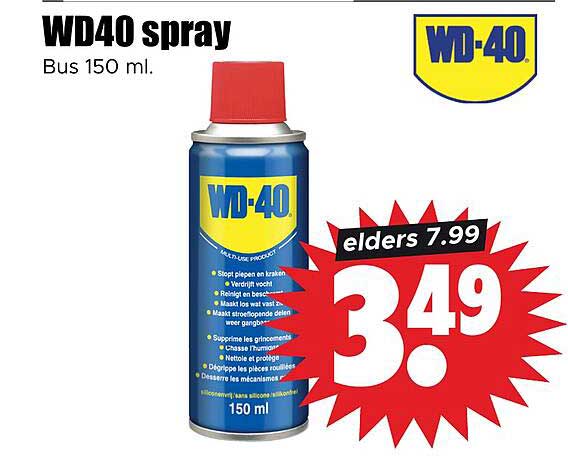 WD40 spray Bus 150 ml.
