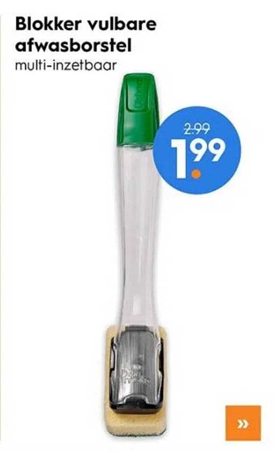 Blokker vulbare afwasborstel