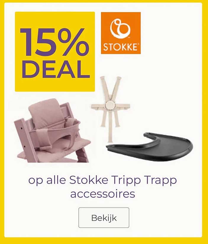 15% DEAL op alle Stokke Tripp Trapp accessoires