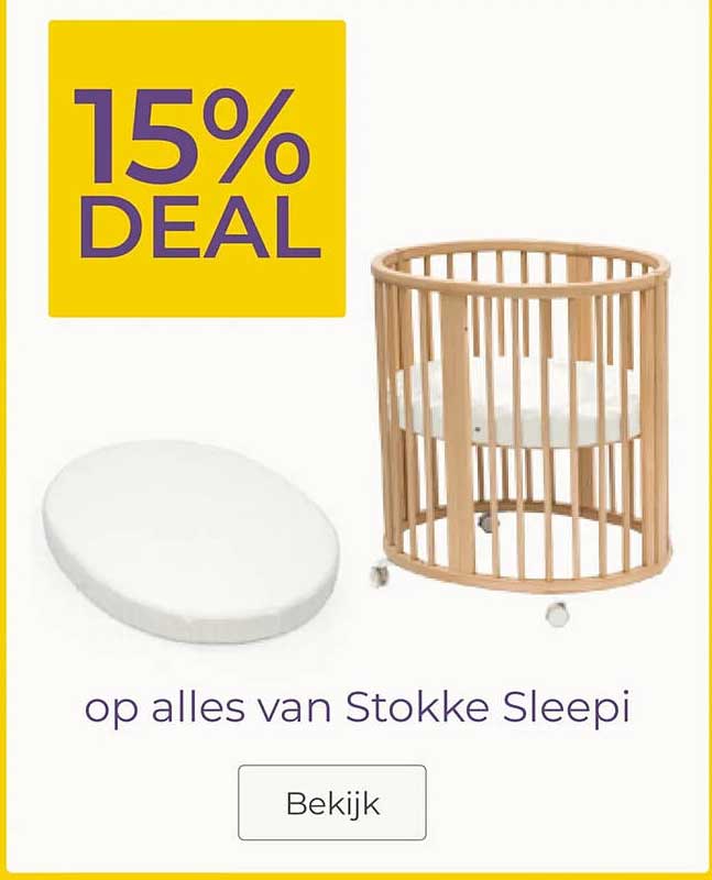 15% DEAL op alles van Stokke Sleepi
