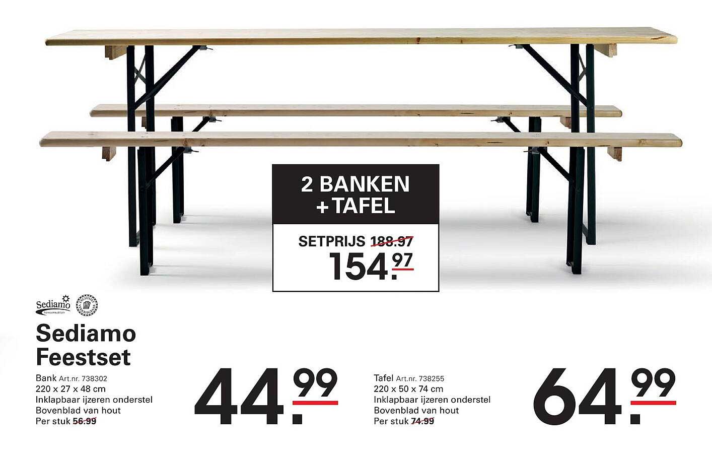 2 BANKEN + TAFEL