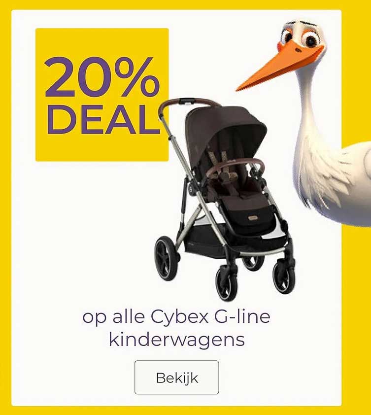 20% DEAL op alle Cybex G-line kinderwagens