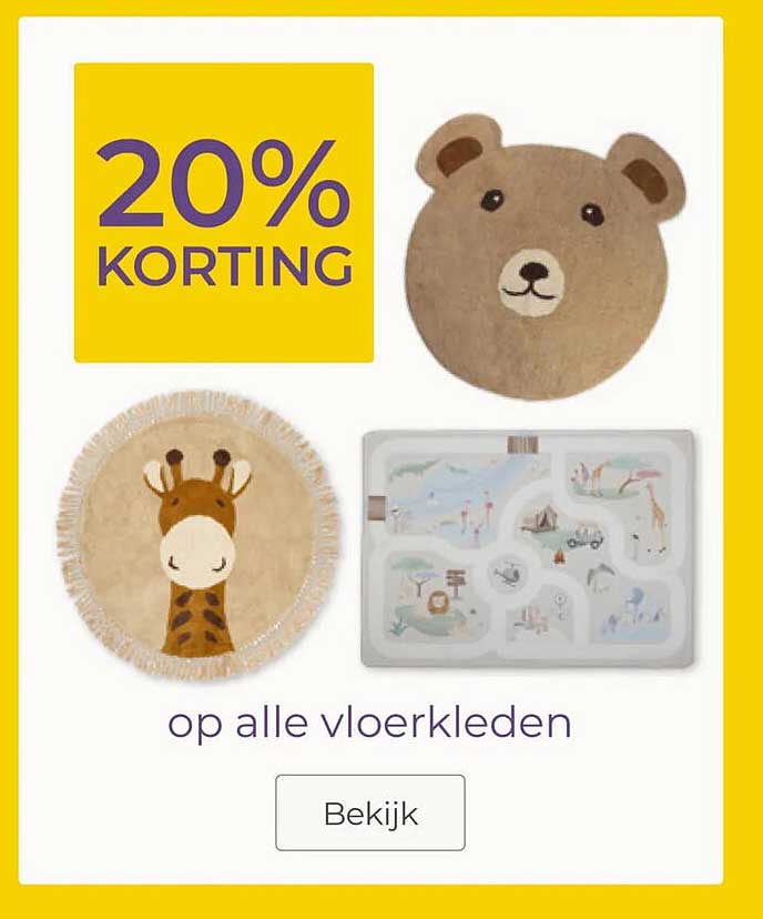 20% KORTING op alle vloerkleden