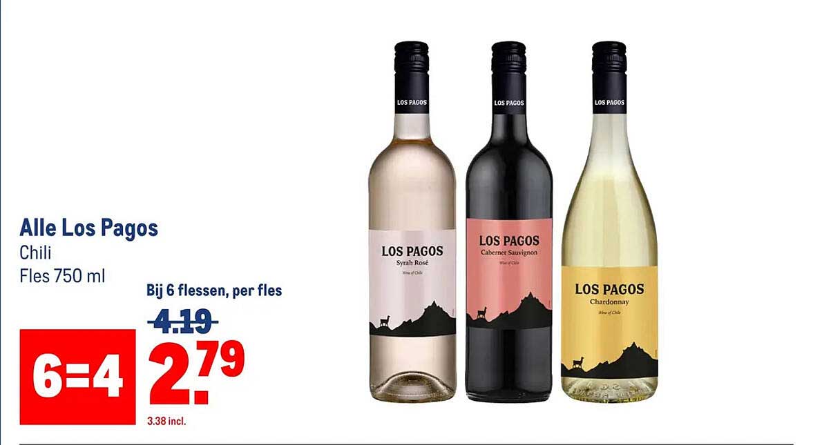 Alle Los Pagos Chili Fles 750 ml 6=4