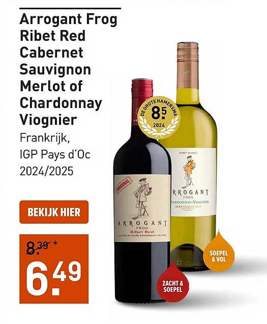Arrogant Frog Ribet Red Cabernet Sauvignon Merlot of Chardonnay Viognier