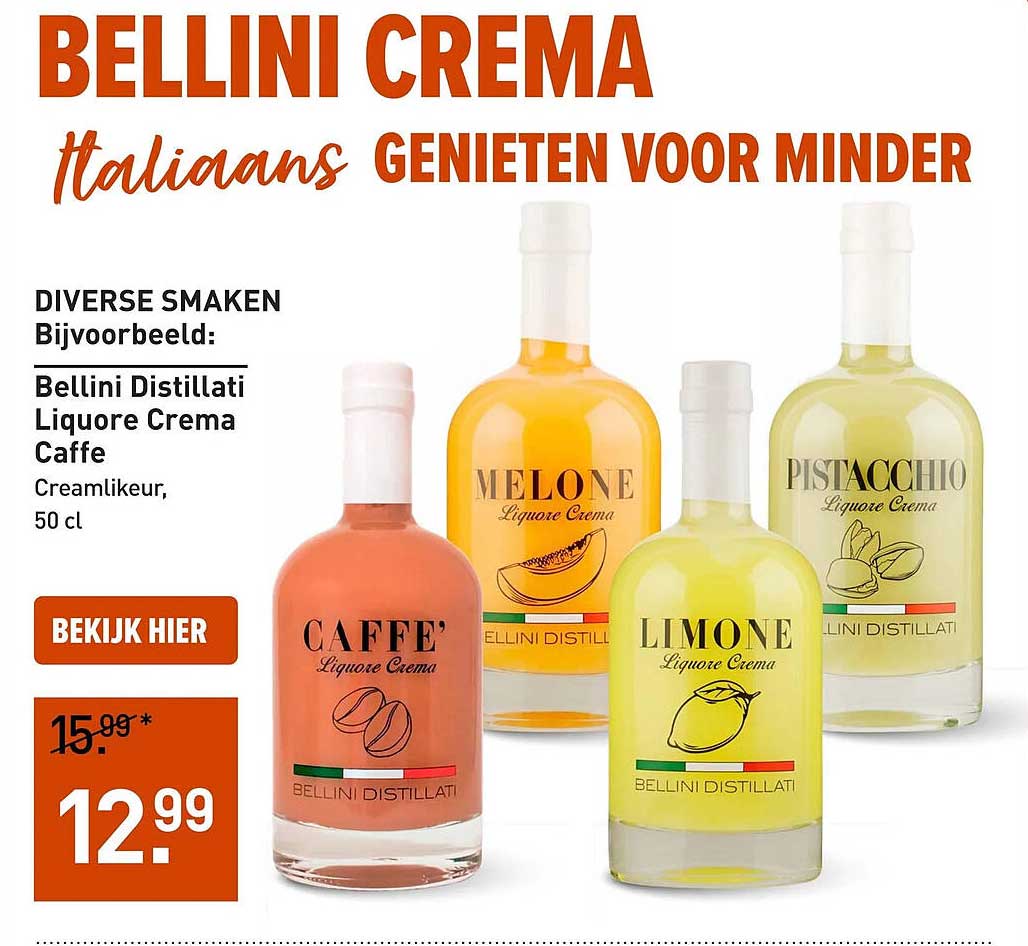 Bellini Crema Italians Genieten Voor Minder