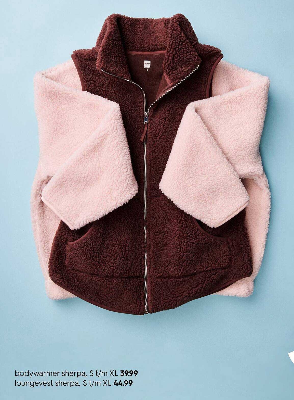 bodywarmer sherpa, S t/m XL