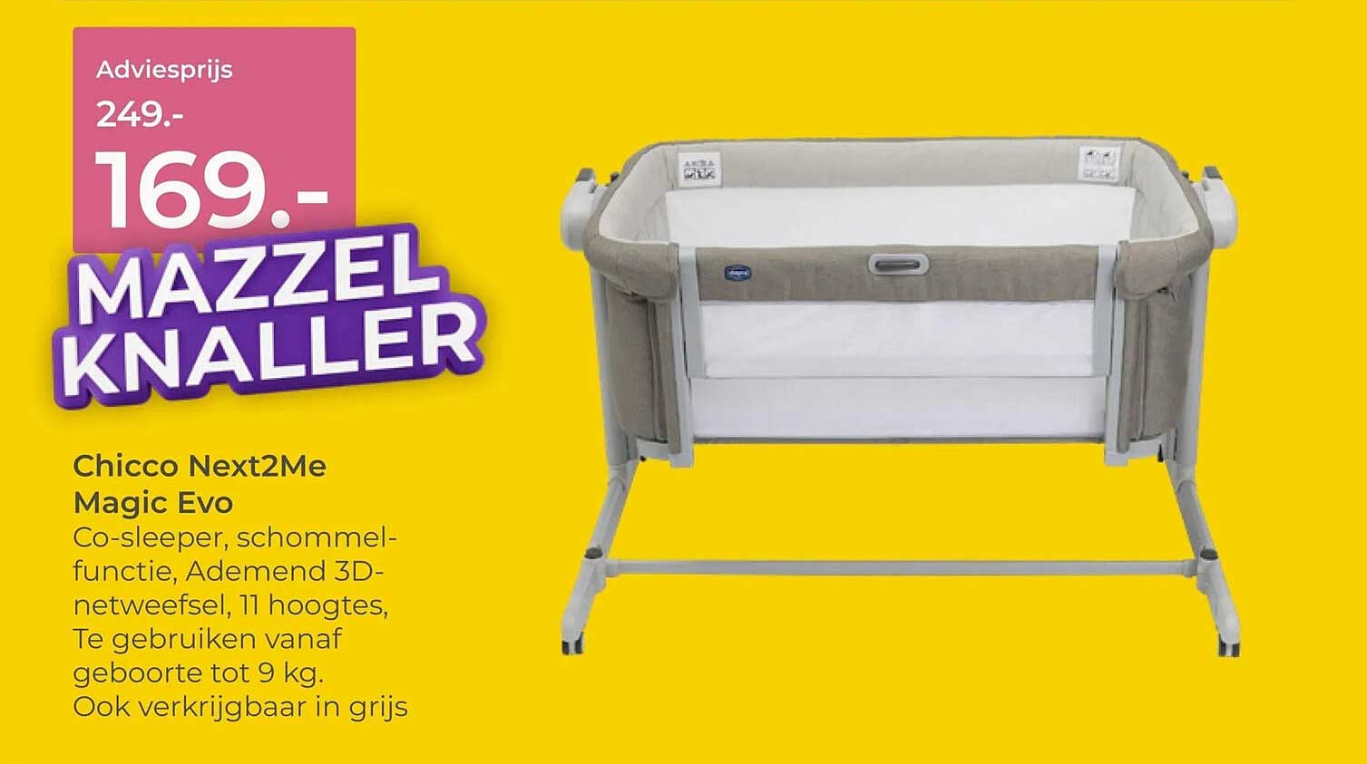 Chicco Next2Me Magic Evo MAZZELKNALLER