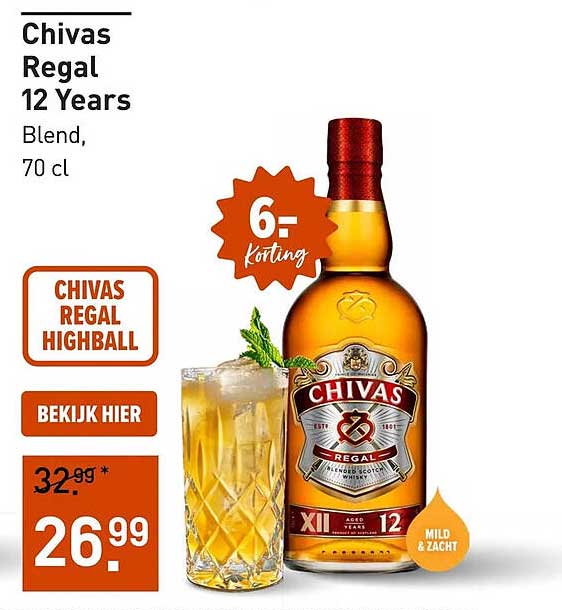 Chivas Regal 12 Years Blend, 70 cl