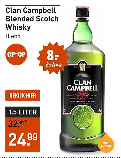 Clan Campbell Blended Scotch Whisky Blend