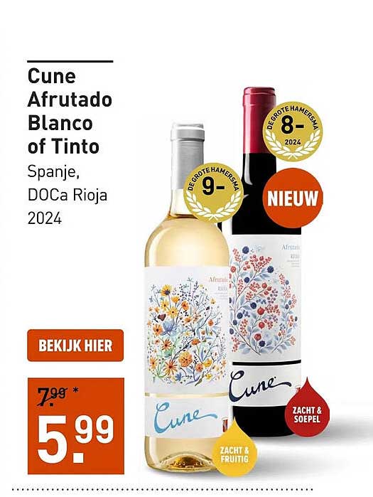 Cune Afrutado Blanco of Tinto Spanje, DOCa Rioja 2024