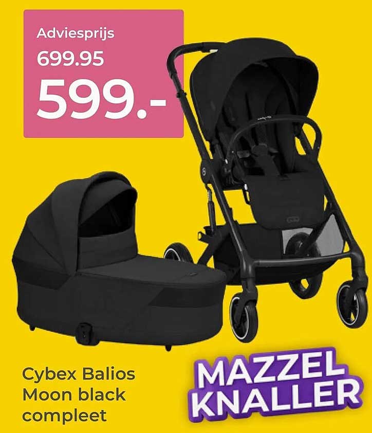 Cybex Balios Moon black compleet MAZZEL KNALLER