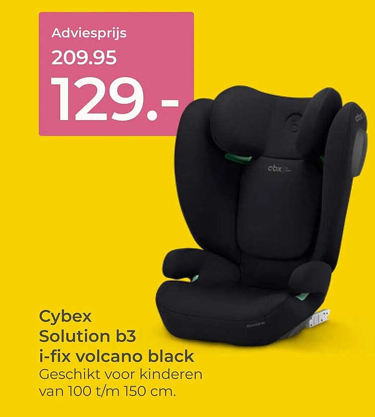 Cybex Solution b3 i-fix volcano black