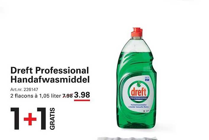 Dreft Professional Handafwasmiddel 1+1 GRATIS