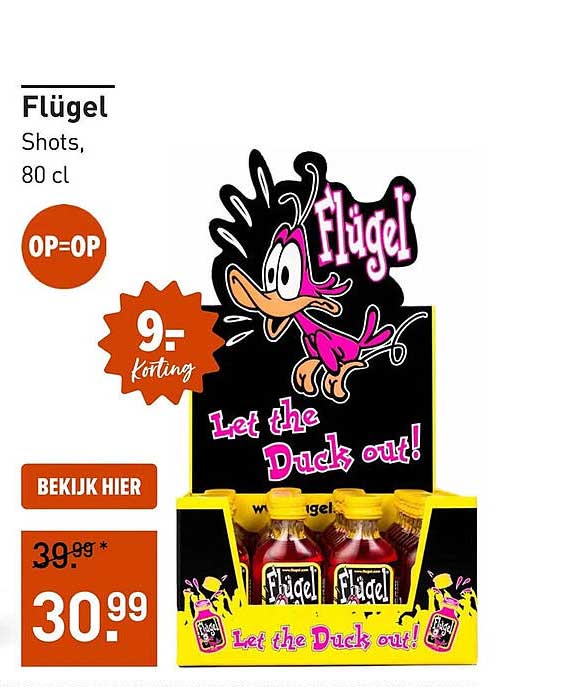 Flügel Shots, 80 cl