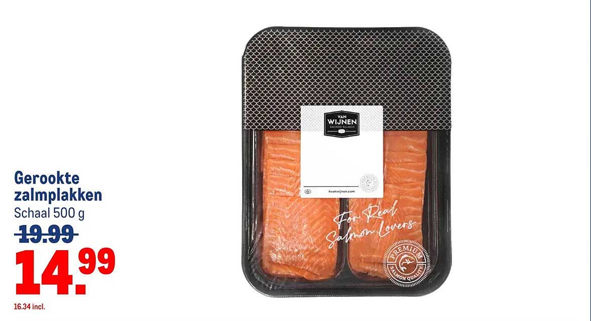 Gerookte zalmplakken