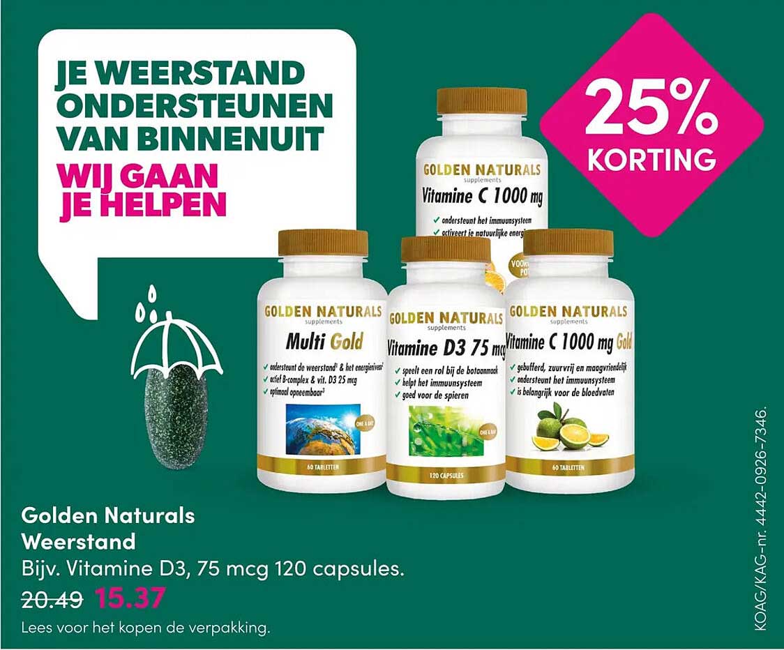 Golden Naturals Weerstand