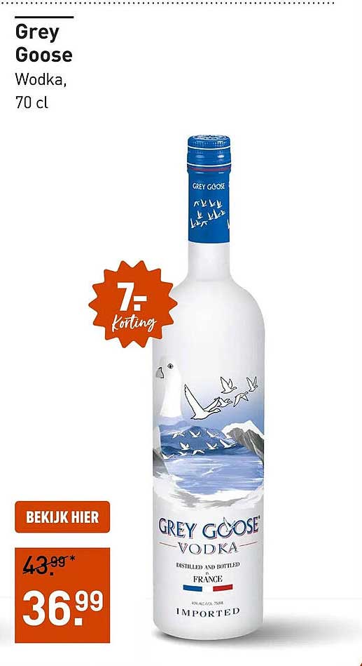 Grey Goose Wodka, 70 cl