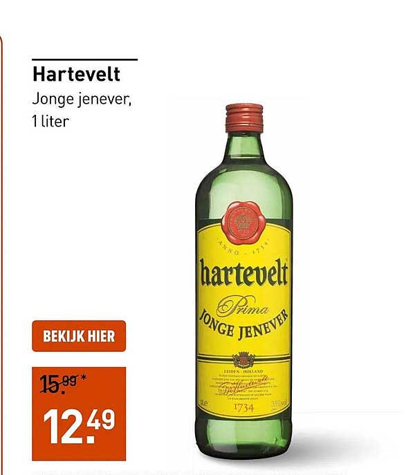 Hartevelt Jonge jenever, 1 liter