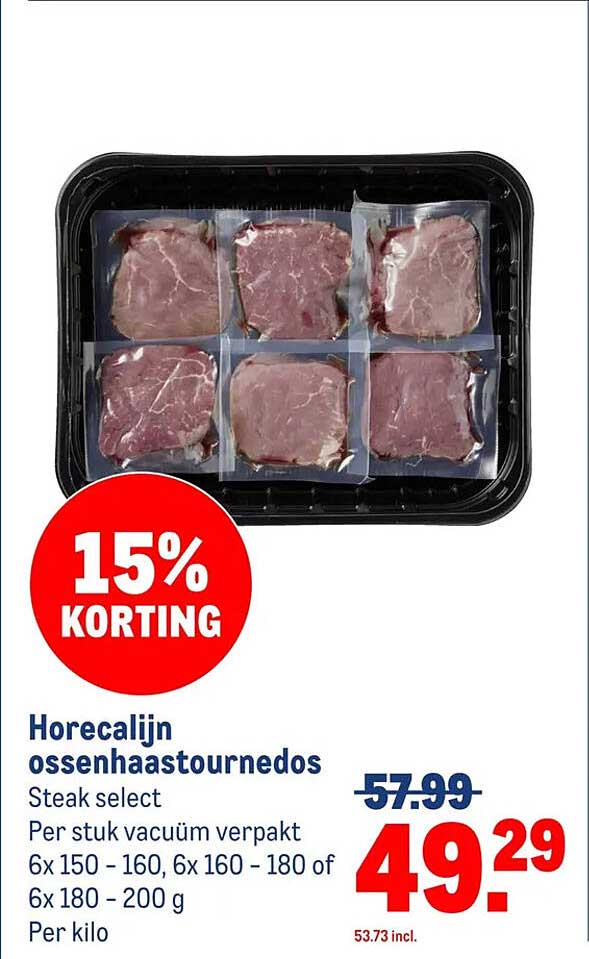 Horecalijn ossenhaastournedos