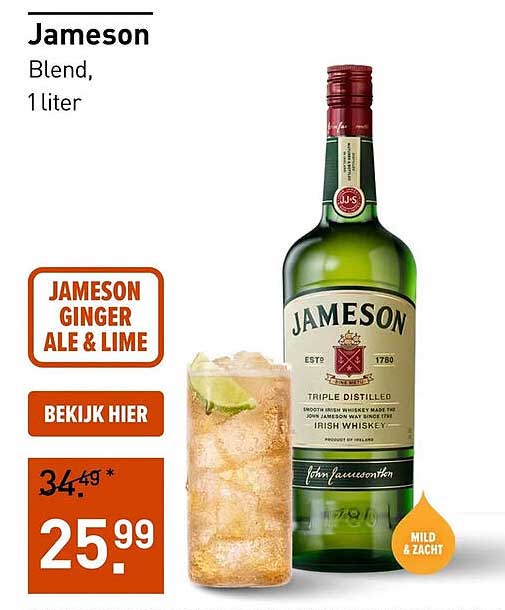 Jameson Blend, 1 liter