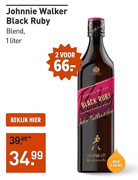 Johnnie Walker Black Ruby Blend, 1 liter