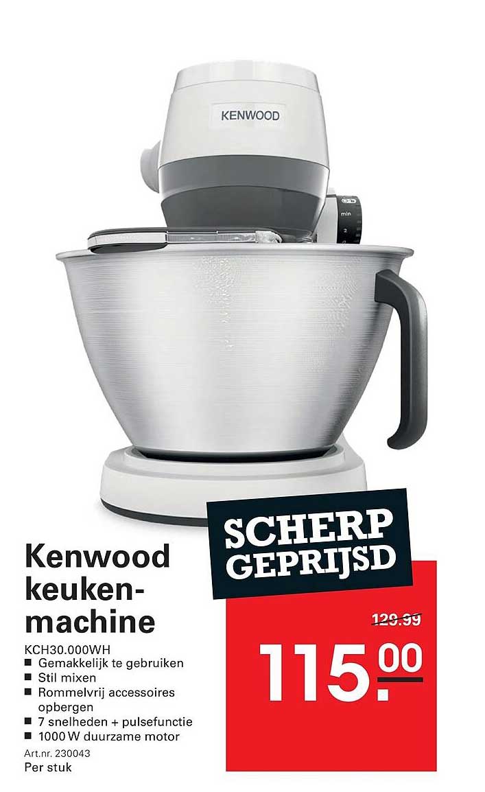 Kenwood keukenmachine SCHERP GEPRIJSD