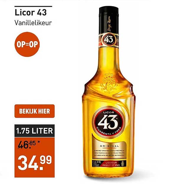 Licor 43 Vanillelikeur OP=OP