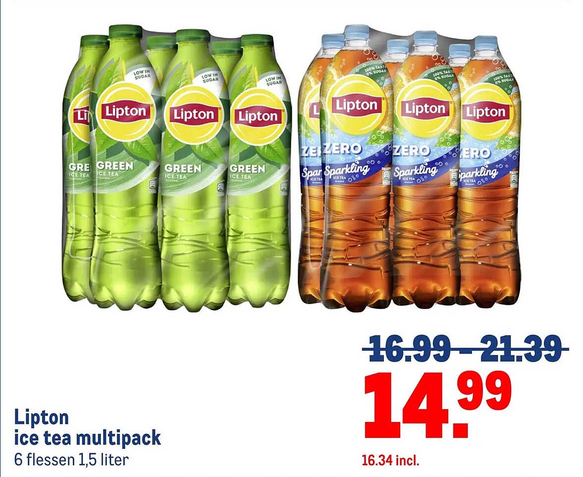 Lipton ice tea multipack 6 flessen 1,5 liter