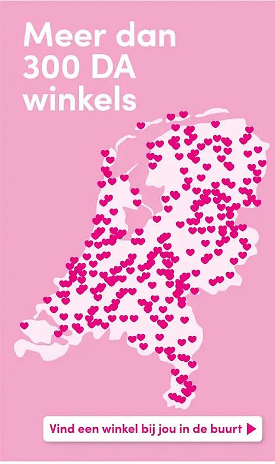 Meer dan 300 DA winkels