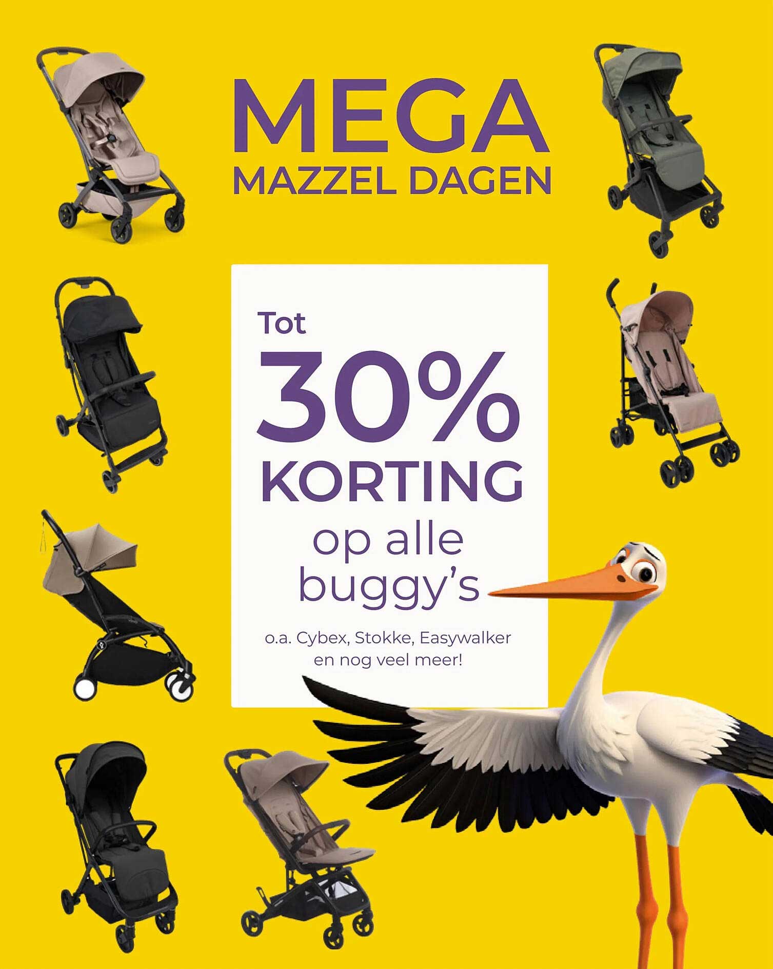 MEGA MAZZEL DAGEN Tot 30% KORTING op alle buggy’s