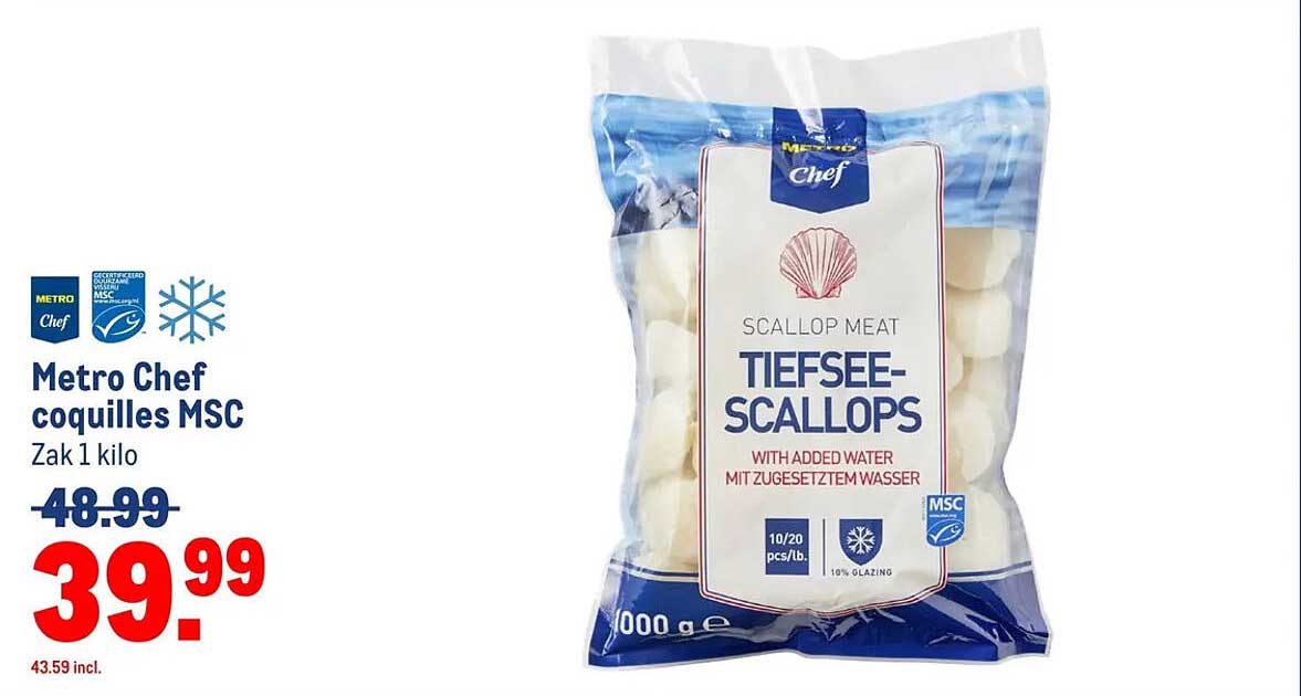Metro Chef coquilles MSC