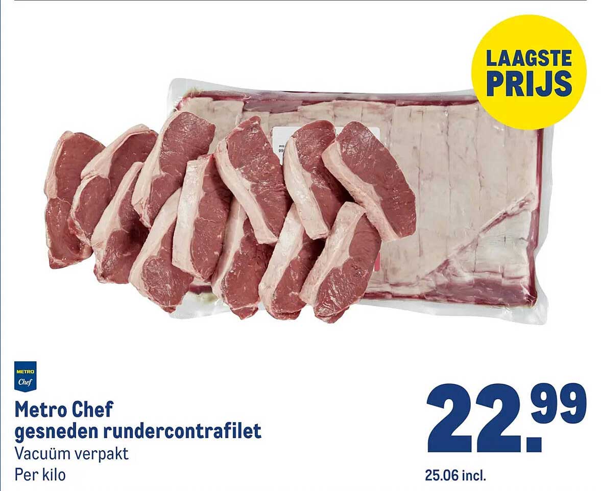 Metro Chef gesneden rundercontrafilet