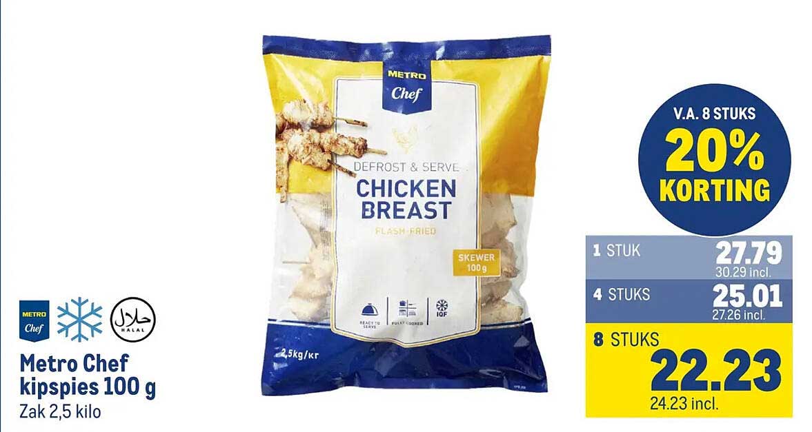 Metro Chef kipspies 100 g