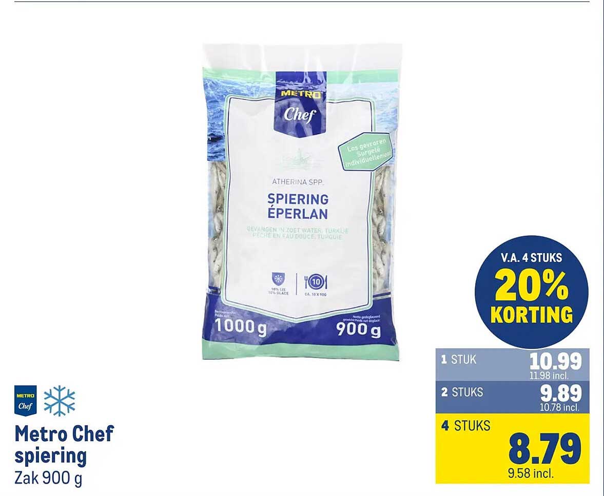 Metro Chef spiering Zak 900 g