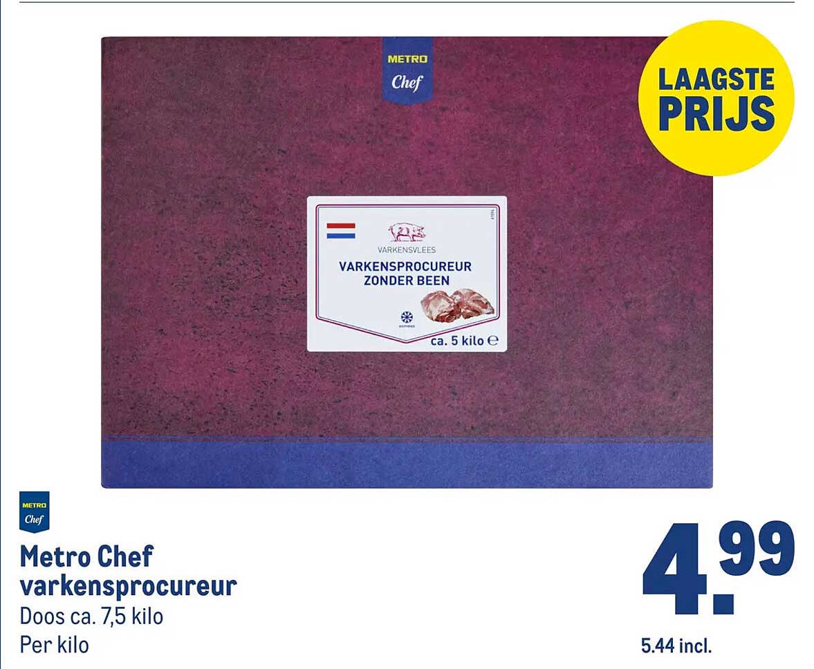 Metro Chef varkensprocureur