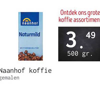 Naanhof koffie gemalen