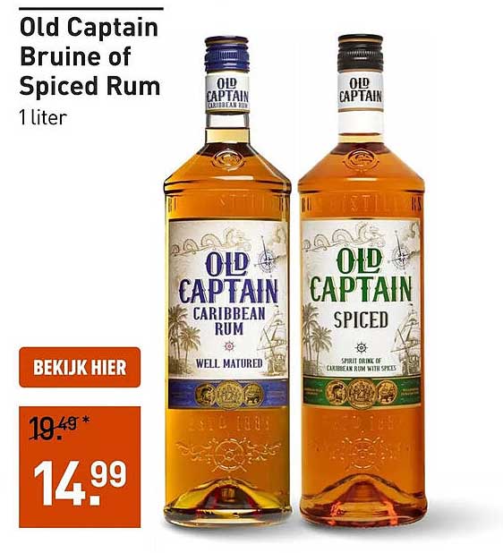 Old Captain Bruine of Spiced Rum