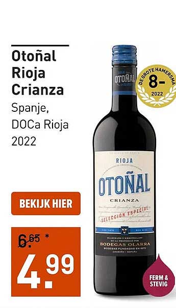 Otoñal Rioja Crianza Spanje, DOca Rioja 2022