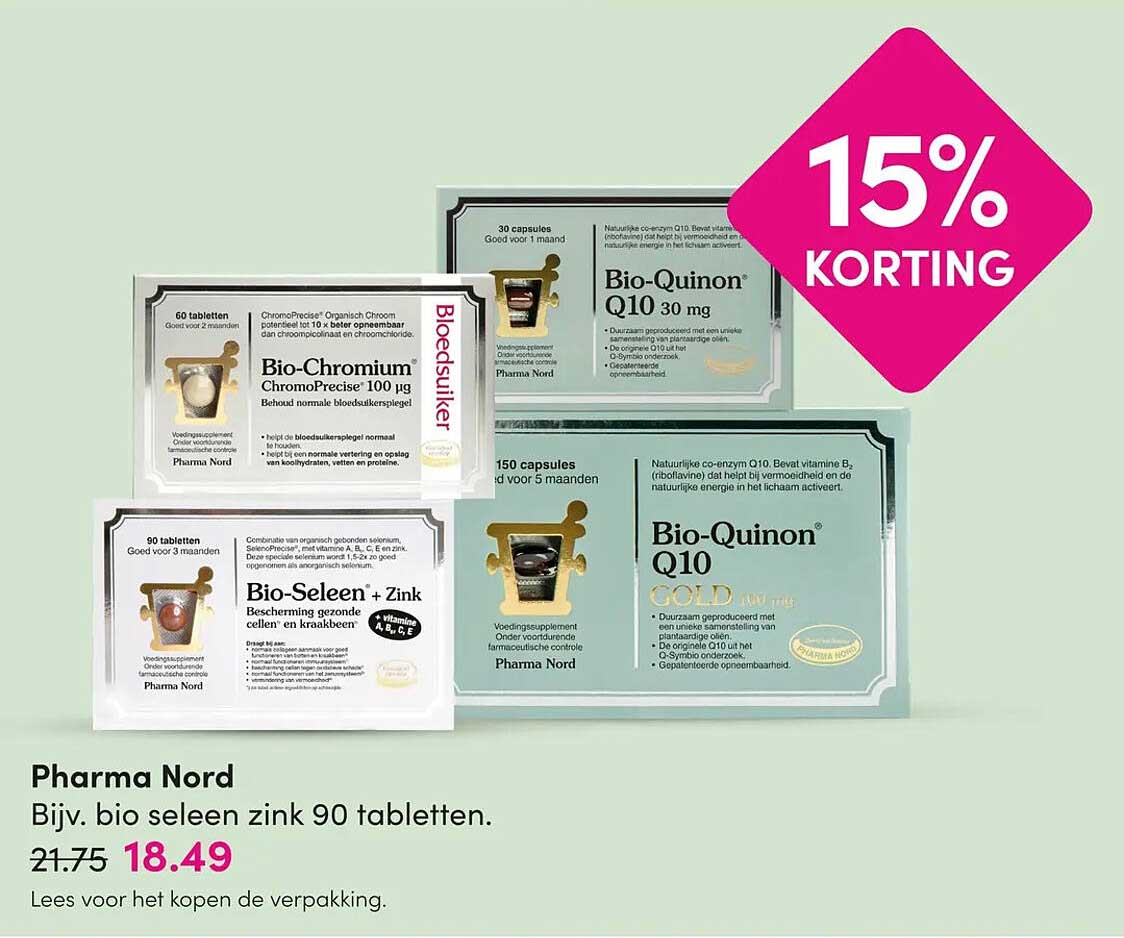 Pharma Nord Bijv. bio seleen zink 90 tabletten. 15% KORTING