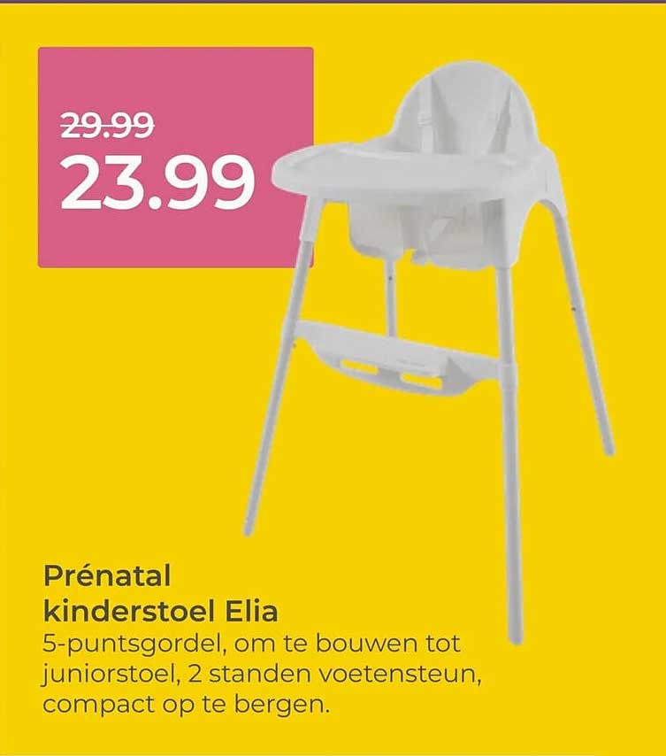 Prénatal kinderstoel Elia
