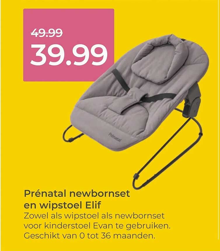 Prénatal newbornset en wipstoel Elif