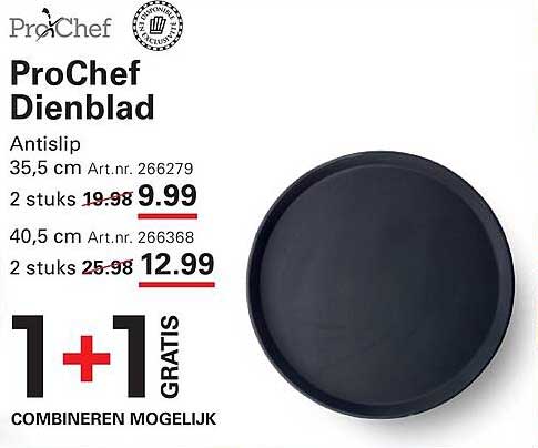 ProChef Dienblad Antislip 1+1 GRATIS COMBINEREN MOGELIJK
